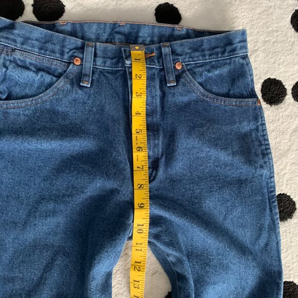 Wrangler Jeans Cowboy Cut Bootcut Mens 28x34 Blue Denim 936PWD Western Rodeo 90s - Picture 6 of 11